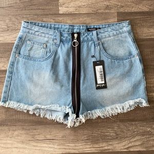 Nasty Gal jean shorts size 8